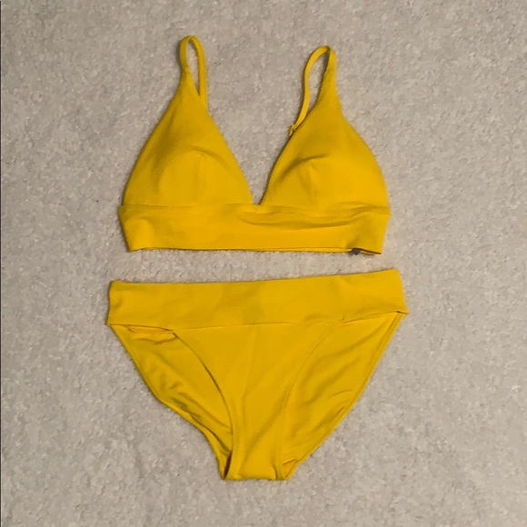 aerie lemon bathing suit